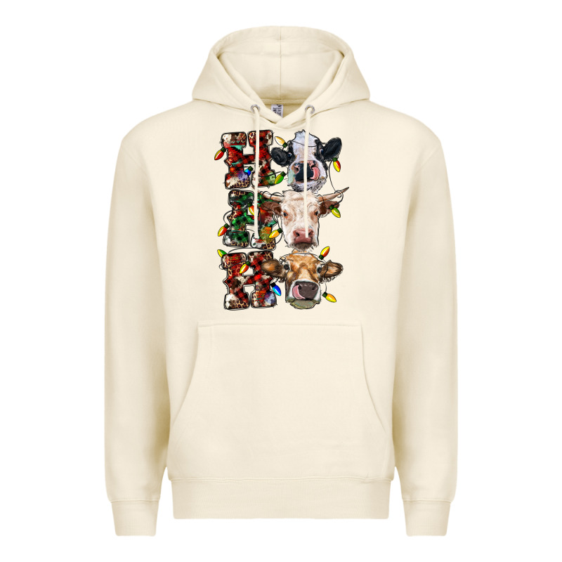 Ho Ho Ho Cows Premium Hoodie by RanaPortraitStore | Teevron