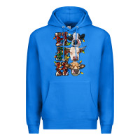 True Royal Ho Ho Ho Cows Premium Hoodie - RanaPortraitStore