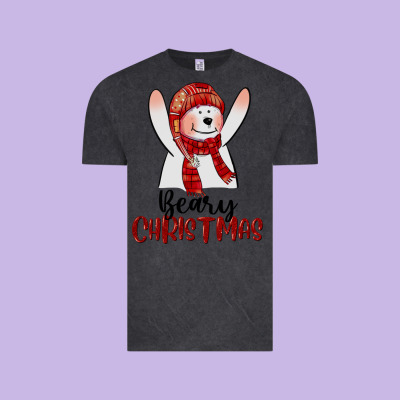 Beary Christmas Vintage Tee Designed By Cowgirlartshop
