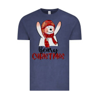 Vintage Denim beary christmas Vintage Tee - CowGirlArtShop