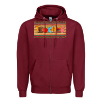 Burgundy teacher pen apple license plate template Zipper Hoodie - Artiststas