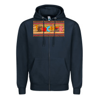 Navy teacher pen apple license plate template Zipper Hoodie - Artiststas
