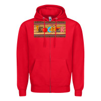 Red teacher pen apple license plate template Zipper Hoodie - Artiststas