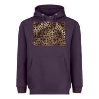 Plum handdrawn leopard pattern brown Heavyweight Hoodie - BarkalooDesign
