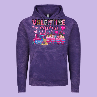 Valentine Express Olivia Vintage Hoodie Designed By Oliviacreatesart
