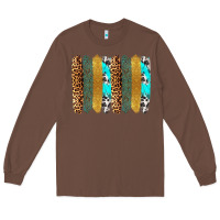 Chestnut western brushstrokes Long Sleeve Tee - OliviaCreatesArt