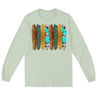 Matcha western brushstrokes Long Sleeve Tee - OliviaCreatesArt