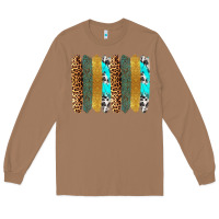Toasted Coconut western brushstrokes Long Sleeve Tee - OliviaCreatesArt