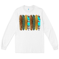 White western brushstrokes Long Sleeve Tee - OliviaCreatesArt