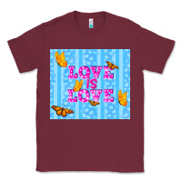 Burgundy love is love Classic Tee - TumblerDesignByShophia