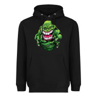 Black halloween green slimer ghost Heavyweight Hoodie - longCreatives