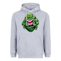 Heather Grey halloween green slimer ghost Heavyweight Hoodie - longCreatives