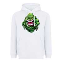 White halloween green slimer ghost Heavyweight Hoodie - longCreatives