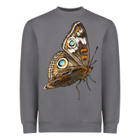 Storm Flying Common Buckeye Butterfly Heavyweight Sweatshirt - LillyAllenDesigns