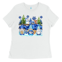 White snow gnome truck Ladies Tee - texasbilliewilder
