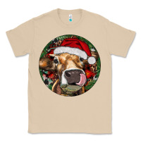 Mushroom Hereford Cow Christmas Classic Tee - RanaPortraitStore