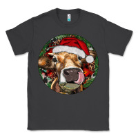 Smoke Hereford Cow Christmas Classic Tee - RanaPortraitStore