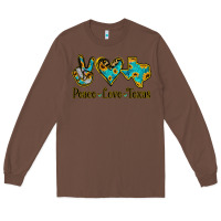 Chestnut Peace Love Texas Long Sleeve Tee - Jasminsmagicworld