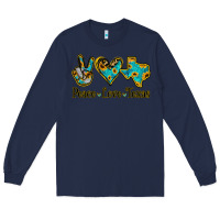 Navy Peace Love Texas Long Sleeve Tee - Jasminsmagicworld