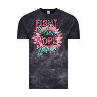 Cloud Black fight believe hope survive cancer awareness Vintage Tee - CowGirlArtShop