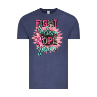 Vintage Denim fight believe hope survive cancer awareness Vintage Tee - CowGirlArtShop