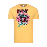 Vintage Mustard fight believe hope survive cancer awareness Vintage Tee - CowGirlArtShop