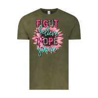 Vintage Olive fight believe hope survive cancer awareness Vintage Tee - CowGirlArtShop