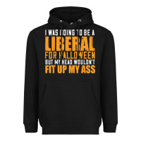 Black i was going to be a liberal for halloween but my head Heavyweight Hoodie - longCreatives