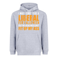 Heather Grey i was going to be a liberal for halloween but my head Heavyweight Hoodie - longCreatives