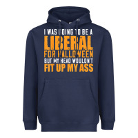 Navy i was going to be a liberal for halloween but my head Heavyweight Hoodie - longCreatives
