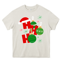 Cream Christmas Ho Ho Ho Heavy Core Tee - Bettercallsaul
