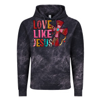 Cloud Black love like jesus Vintage Hoodie - OliviaCreatesArt