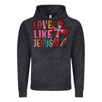 Vintage Black love like jesus Vintage Hoodie - OliviaCreatesArt