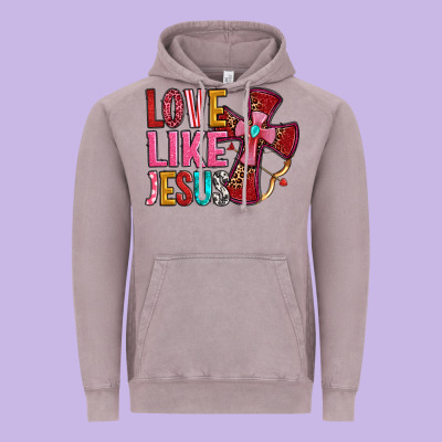 Love Like Jesus Vintage Hoodie Designed By Oliviacreatesart