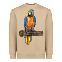 Mushroom blue throated macaw Heavyweight Sweatshirt - LillyAllenDesigns