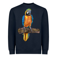 Navy blue throated macaw Heavyweight Sweatshirt - LillyAllenDesigns
