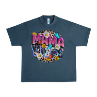 Midnight Navy Mama vibes Mother's Day Urban Heavy Tee - CowGirlArtShop