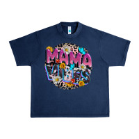 Navy Mama vibes Mother's Day Urban Heavy Tee - CowGirlArtShop