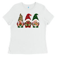 White Christmas gnomes Ladies Tee - NancyCooperArtShop