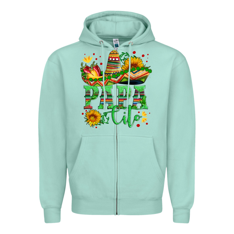 Papa Cito With Sunflowers And Sombrero Zipper Hoodie by Artiststas | Teevron