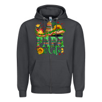 Smoke papa cito with sunflowers and sombrero Zipper Hoodie - Artiststas