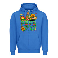 True Royal papa cito with sunflowers and sombrero Zipper Hoodie - Artiststas