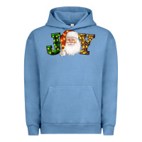 Pigment Pebble Blue Christmas santa clause joy Urban Hoodie - AdoDesignShop