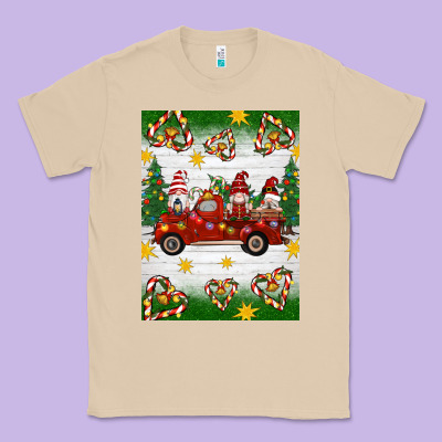 Christmas Gnomes Truck Classic Tee Designed By Artiststas