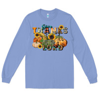 Colony Blue give thanks to the lord Long Sleeve Tee - FaDigitalArtStudio