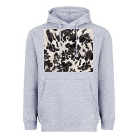 Heather Grey black and white cowhide tumbler Heavyweight Hoodie - BarkalooDesign