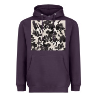 Plum black and white cowhide tumbler Heavyweight Hoodie - BarkalooDesign