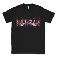 Black wild flowers Classic Tee - TumblerDesignByShophia