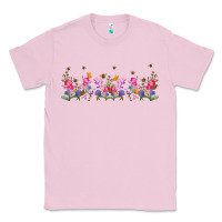Bubblegum Pink wild flowers Classic Tee - TumblerDesignByShophia