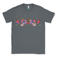Charcoal Heather wild flowers Classic Tee - TumblerDesignByShophia